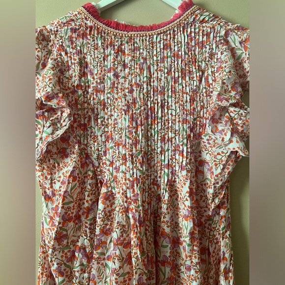 Poupette St. Barth Floral Mini Dress medium luxe Revolve flowy beach fun chic - Picture 9 of 13